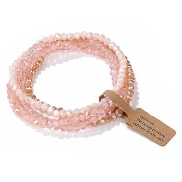 Imagem de Pulseiras de contas para mulheres, pulseira de vidro retrô moderna, presentes para mulheres, etiqueta de amizade, pulseiras de joias, One Size, Vidro, Sem Pedra Preciosa