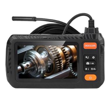 Imagem de Jiawu Câmera Boroscópio de Alta Definição Com Tela de 4,3 Polegadas e Cartão de Memória de 32 GB para Visualização Nítida - Cabo Semirrígido - para Eletrodomésticos (Lente única)
