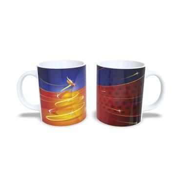 Imagem de Caneca de Cerâmica com Estampa de Bolas de Natal Douradas, 325 ml (3)