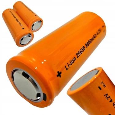 Imagem de Kit 2 Baterias Lítio 26650 4.2V 8800mah Recarregável Para Lanterna Rád