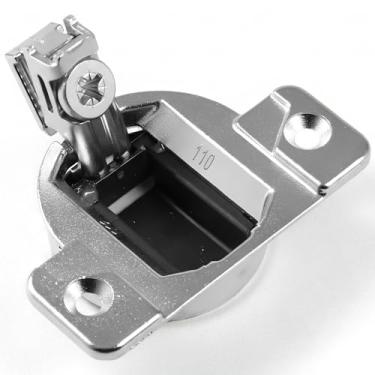 Imagem de Dobradiças de armário de substituição para Blum Dobradiça compacta 33 rosqueada de 110 graus, pacote com 8 dobradiças de porta de armário de aço inoxidável, fácil de instalar (placa de montagem não