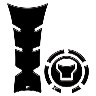 Imagem de Kit Adesivo Protetor De Tanque Moto Honda Cb Twister 300f 2025 -preto Preto