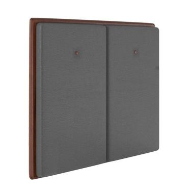 Imagem de Cabeceira Estofada Queen 160 Cm Coral Corino Preto