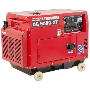 Imagem de Gerador à Diesel Dg6000est 4600w Trif. 220v Kawashima