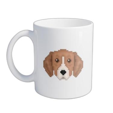 Imagem de Caneca Xícara de Café Porcelana 300ml Desenho Retrato de Cachorro Great Anglo-French Hound