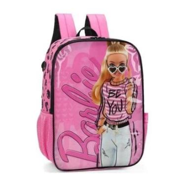 Imagem de Mochila Costas Infantil Escolar Menina Feminina Barbie Fashion London Rosa Luxcel-Feminino