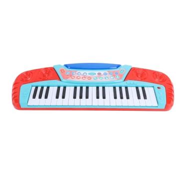 Imagem de Alomejor 37 Principais Brinquedos de Piano Eletrônico, Teclado Portátil para Crianças Com Função de Gravação, 8 Ritmos e 5 Músicas de Demonstração, Brinquedo de Aprendizado Musical para