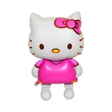 Imagem de Balão De Folha 3D Hello Kitty De 114cm Para Decoração De Festa De Aniv