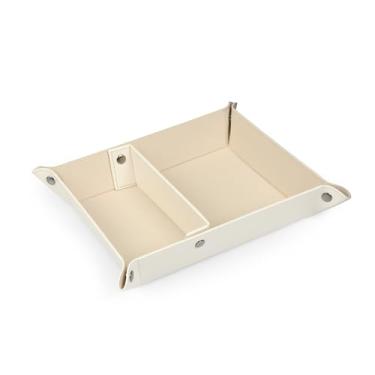 Imagem de Londo Organizador de bandeja de couro – Prática, leve, resistente à água, mesa de computador, caixa de armazenamento para carteiras, relógios, chaves, moedas, telefones celulares e equipamentos de