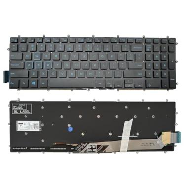 Imagem de Teclado de substituição para laptop DELL G3 3579 3779 3590, G5 5500 5587 5590, G5 SE 5505, G7 7588 7590 7790 0M6JTP US Layout Backlight azul