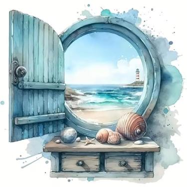 Imagem de Adesivos de vinil de PVC de concha redonda para carro, decalques autoadesivos à prova d'água para carros, laptops, caminhões, motocicletas, parede, janela, bagagem, capa de arranhão, decoração de