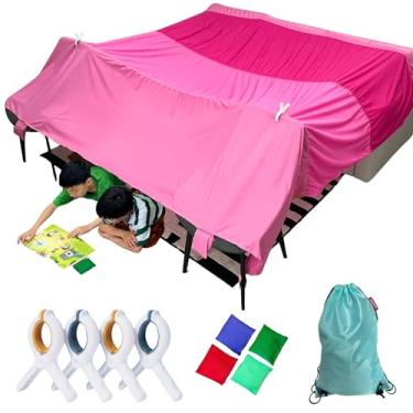 Imagem de Magic Fort Building Kit for Kids - Large Lightweight Blanket Fort Making Kit Clips with CPC Certification - Portable Playhouse Play Tent Fort - Indoor/Outdoor Girls/Boys Toys Ages 4-5 6 7 8-12