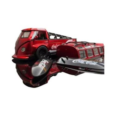 Imagem de Modelo De Ônibus T1 1:32 Para Meninos, Veículo De Brinquedo Em Metal C