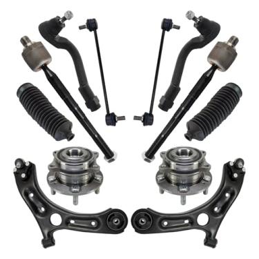 Imagem de TRQ Kit de transmissão de suspensão de direção dianteira HY4510102 HY4511102 compatível com Hyundai Tucson 2016-2020 Kia Sportage 2017-2020