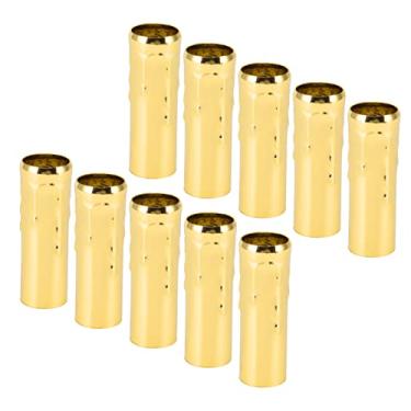 Imagem de Naroote Manga de Suporte de Lâmpada de Vela de Tubo de Metal para Iluminação E14 DIY, 10 Peças 25x80mm, Adequada para Lustres de Cristal, Luzes de Velas (Yongjin elétrico)