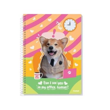 Imagem de Caderno Universitário Mimo Pet 10 Matérias Coleção 2026-160 folhas Memes Animais - Tamanho 20x27,5cm (Chefinho)