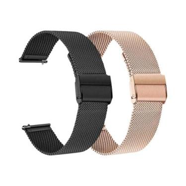 Imagem de Pulseira De Metal De 20mm 22mm Para Amazfit Active 2 Bip 6 5 3 pro GTS