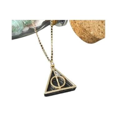 Imagem de Colar De Ampulheta Triangular Rotativa 1-10 Peças Acessório De Cosplay