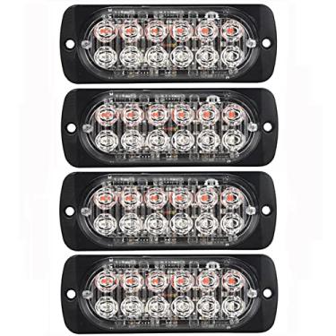 Imagem de Sinal de Emergência Carro Caminhão LED Flash Light Laranja Grelha Quebra Faróis Nevoeiro Acessório Para Veículos SUV Suprimentos