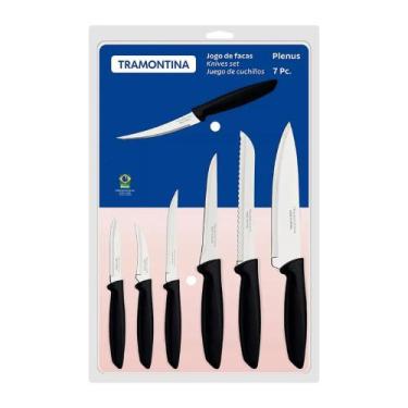 Imagem de Faqueiro Tramontina Jogo de Facas Plenus Aço Inox 7 Pçs 2349