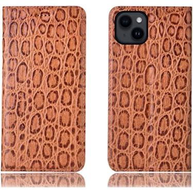 Imagem de ZEDEVB Coldre de telefone com padrão de pedra, para Apple iPhone 14 Plus capa 6,7 polegadas 2022 capa de telefone com suporte magnético fólio de couro [porta-cartão] (cor: CAF)