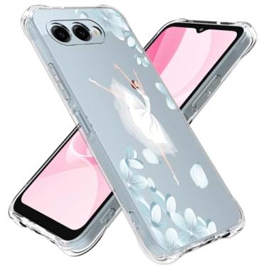 Imagem de Smileray Capa para celular Revvl 8, capa de telefone Revvl 8 transparente à prova de choque flexível TPU slim fit transparente protetora para telefone capa transparente transparente (A55)