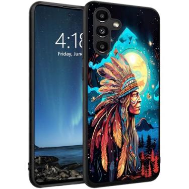 Imagem de DSRGRGFDJ Capa projetada para Samsung Galaxy S26 Plus de 6,7 polegadas, capa de silicone ultrafina, antiarranhões e à prova de choque - chefes indígenas nativos americanos