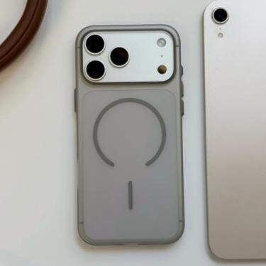 Imagem de Capa de luxo transparente com carregador para iPhone Air 16 15 14 13 12 Pro Max Plus (para iPhone 14 Plus/Cinza)