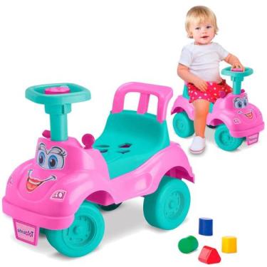 Imagem de Totokinha Rosa Triciclo Carrinho Andador Menina - Cardoso, Azul e Rosa