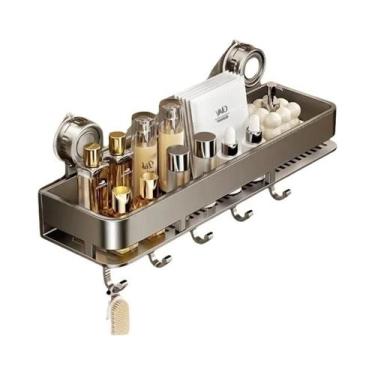 Imagem de Prateleira De Banheiro Com Ventosa, Organizador De Espaço Para Banheir