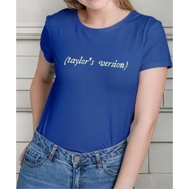 Imagem de Camiseta Camisa Algodão Feminina Masculina Adulto Taylo r Swi ft  Tayl