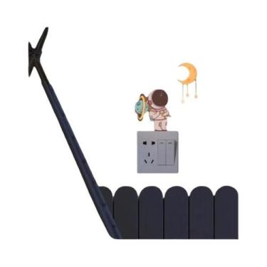 Imagem de Adesivos Luminosos De Astronauta, Estrelas E Lua Para Decoração De Par