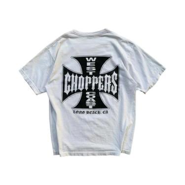 Imagem de Camiseta De Algodão De Verão Estilo Streetwear Com Estampa Retrô Manga