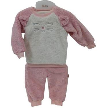 Imagem de Conjunto Forrado Soft Bebê Menina Luxo Inverno Paraiso 13139-Feminino