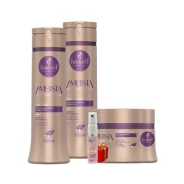 Imagem de Kit Haskell Ametista Shampoo 300ML 1 Condicionador 300ML 1 Mascara 300