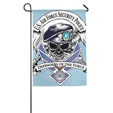 Imagem de fuzes.f Pequeno Defensor Fortis Força Aérea Força de Segurança Família Festa Gramado Quintal Casa Jardim Bandeiras 30 x 45 cm Poliéster Decorativo para Todos os Climas