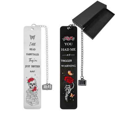 Imagem de Marcador de livro romântico sombrio para mulheres, marcador de livro gótico picante para amantes de livros, marcadores engraçados, material escolar para estudantes, presentes de aniversário para