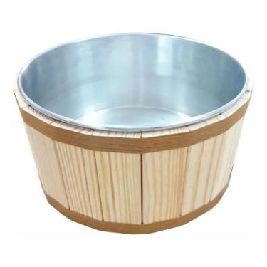 Imagem de Tina Escalda Pés, Bacia Pedicure, Balde Newborn - Dema Madeiras