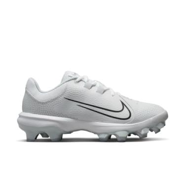 Imagem de Nike Chuteira feminina Hyperdiamond 4 Pro moldada para softball, branca, preta, tamanho 36, médio