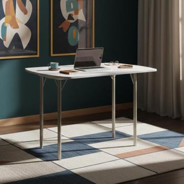 Imagem de Mesa Dobrável Extensível para escritório 216 Carraro Branco