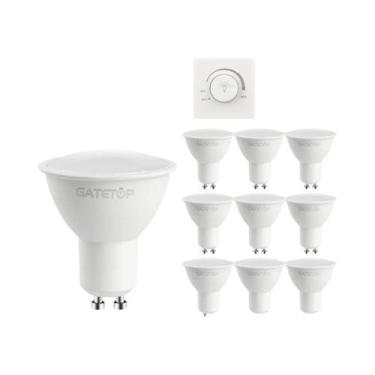 Imagem de Lâmpada LED GU10 Regulável (10 Peças) 220V 3000K 4000K 6000K 50W Subst