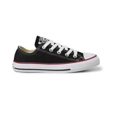 Imagem de Tenis all star chuck taylor cano baixo ref ck0002 infantil, Preto, Ver