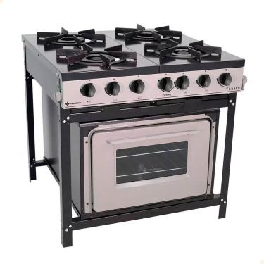 Imagem de Fogão Industrial 4 Bocas Com Forno Linha Bravo Br4bf - Venâncio 16606