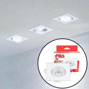 Imagem de Luminária de teto Luz Spot Led Embutir Redondo Quadrado 4.2w Luz Branc