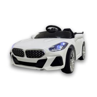 Imagem de Carrinho Elétrico Infantil 6V SpeedMax Luxo Conversível Branco