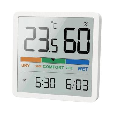 Imagem de Termômetro Digital Interno Medidor De Umidade Estação Meteorológica LC