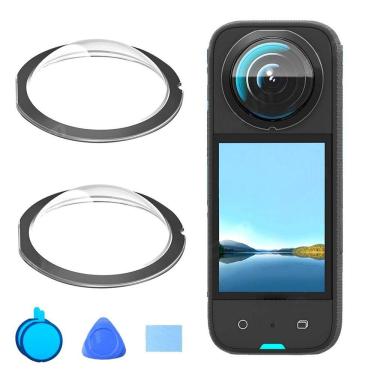 Imagem de Kit de Protetores Adesivos de Lentes para Câmera Insta360 X3