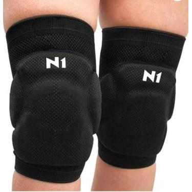 Imagem de Joelheira Volei N1 SPORT com Protecao SPRY Cor:PretoTamanho:M, Preto, 
