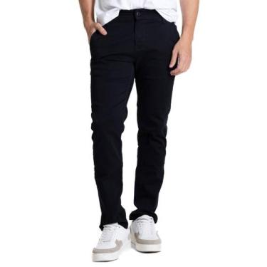 Imagem de Calça Sarja Sawary Slim - 281534 - preta 46, Preto, 46
