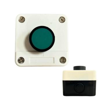Imagem de Botoeira Caixa Plástica Botão Verde de Pulso B101 Industrial - Stark E